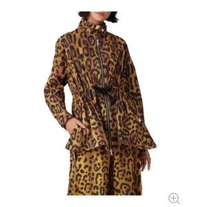 Adam Lippes Leopard Anorak Jacket